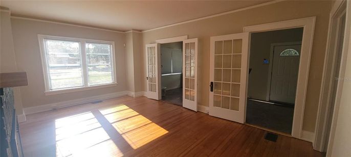 Empty room, Interior, Wood Texture Flooring