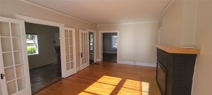 Empty room, Interior, Wood Texture Flooring