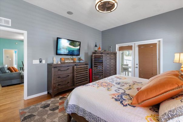 Bedroom, Interior, Wood Texture Flooring