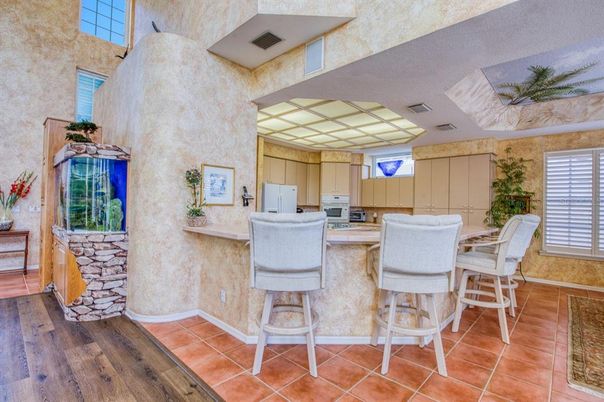 Interior, Kitchen, Wood Texture Flooring