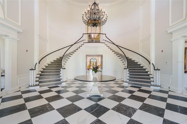 Chandelier, Interior, Marble