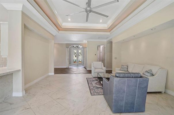 Interior, Living room, Marble, Recessed Lighting