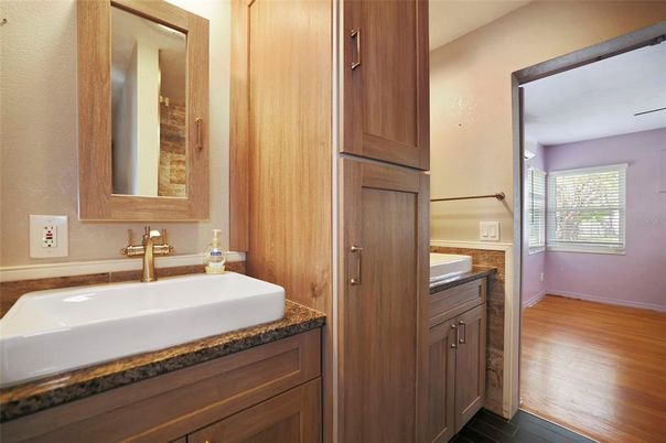 Bathroom, Interior, Wood Texture Flooring
