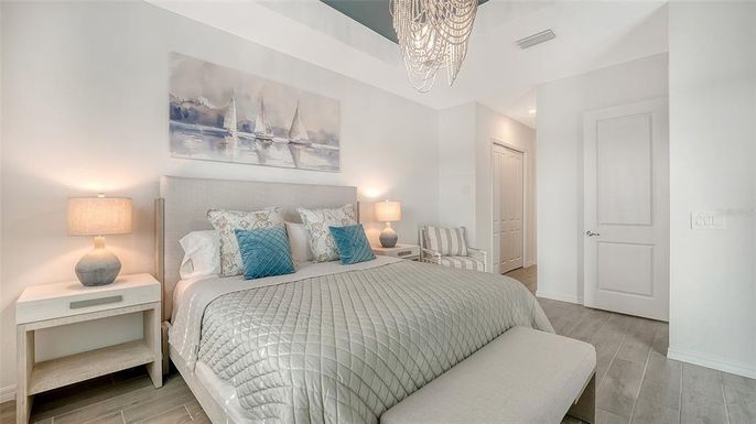 Bedroom, Interior, Wood Texture Flooring