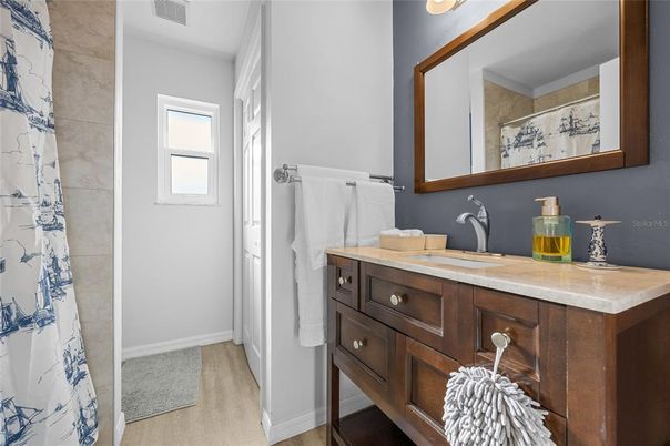Bathroom, Interior, Wood Texture Flooring