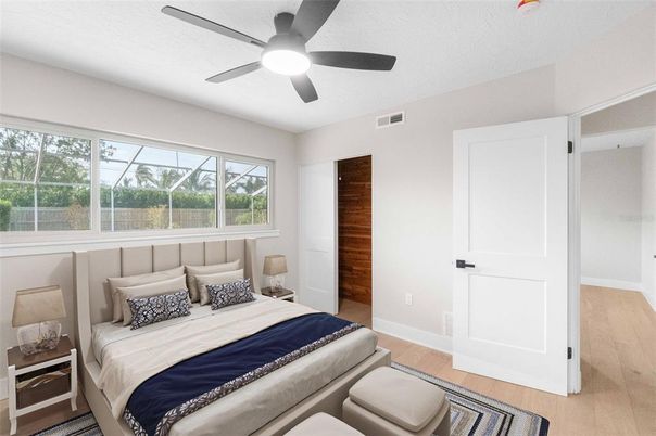 Bedroom, Interior, Wood Texture Flooring