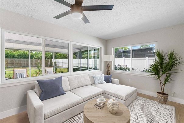 Interior, Living room, Sun Room, Wood Texture Flooring