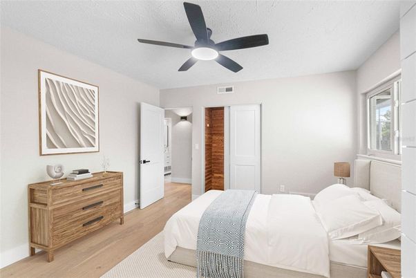 Bedroom, Interior, Wood Texture Flooring