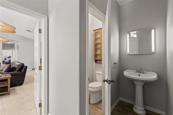 Bathroom, Interior, Wood Texture Flooring