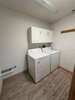 Interior, Washer, Wood Texture Flooring