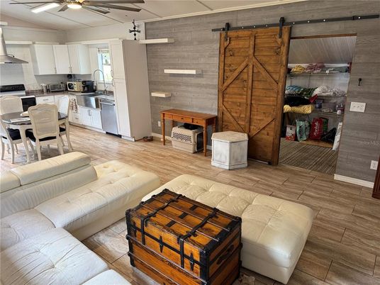 Dining room, Interior, Kitchen, Living room, Wood Texture Flooring