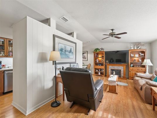 Fireplace, Interior, Living room, Wood Texture Flooring