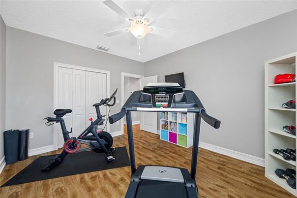 Fitness Equipment, Interior, Wood Texture Flooring