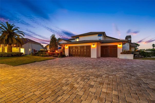 Attached, Backyard, Exterior, Facade, Mediterranean