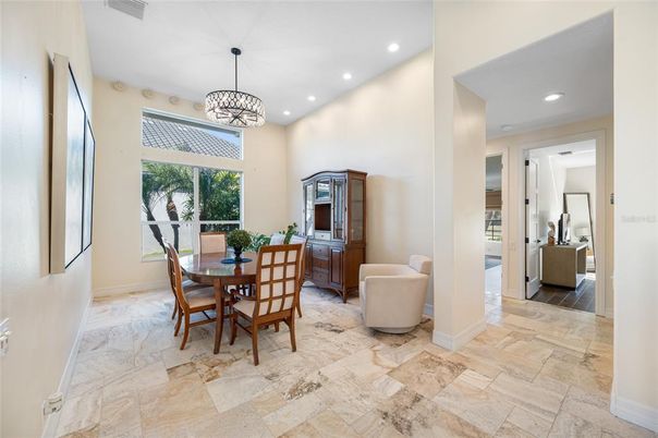 Chandelier, Dining room, Interior, Recessed Lighting