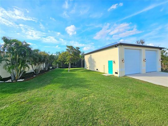 Backyard, Detached Garage, Exterior