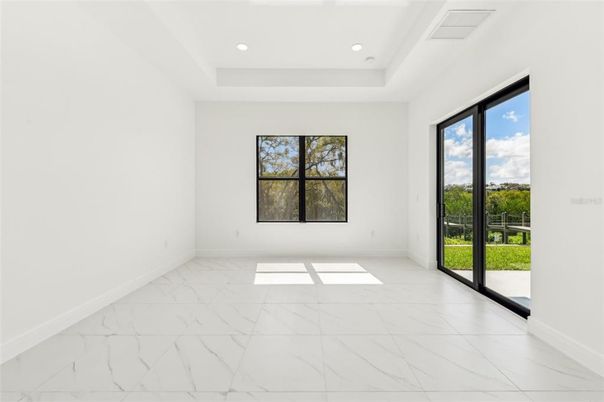 Empty room, Interior, Marble, Recessed Lighting