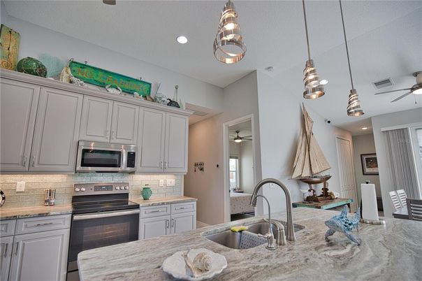 Interior, Kitchen, Pendant Lights, Recessed Lighting, Stainless Steel Appliances