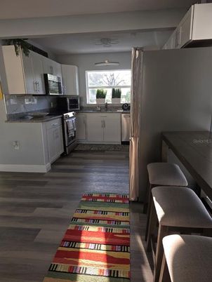 Interior, Kitchen, Wood Texture Flooring