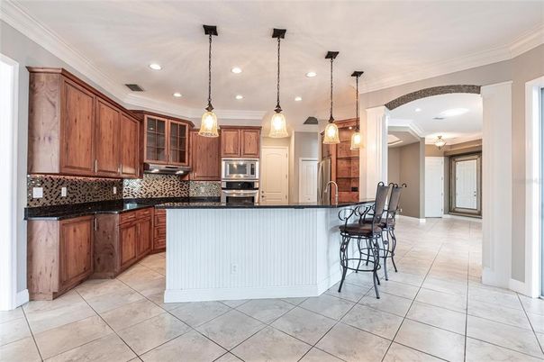 Interior, Kitchen, Pendant Lights, Recessed Lighting, Stainless Steel Appliances