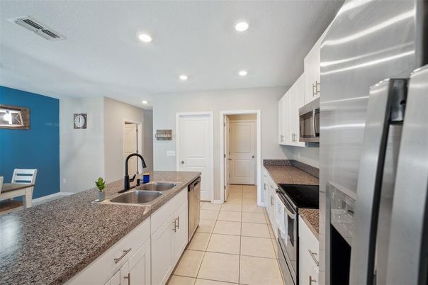 Interior, Kitchen, Recessed Lighting, Stainless Steel Appliances