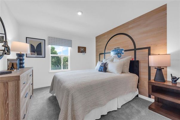 Bedroom, Interior, Recessed Lighting