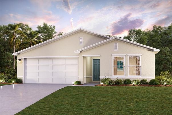 Attached, Exterior, Facade, Ranch