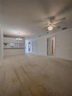 Chandelier, Empty room, Interior