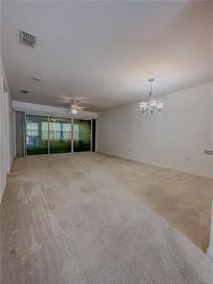 Chandelier, Empty room, Interior
