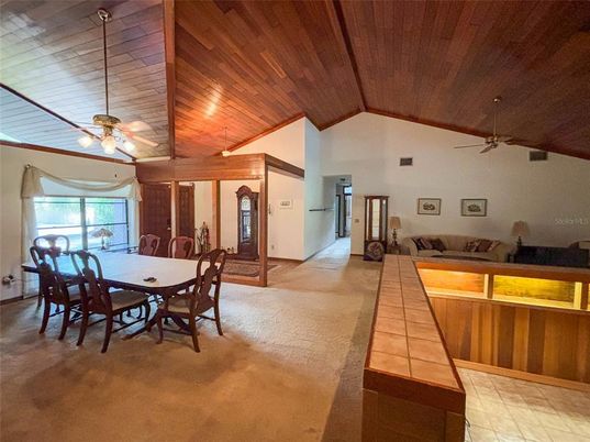 Dining room, Interior, Living room, Wooden Ceilings
