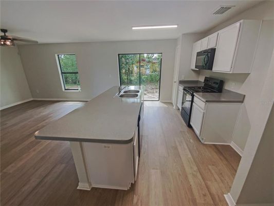 Interior, Kitchen, Wood Texture Flooring