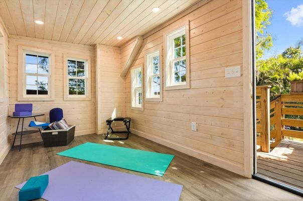 Interior, Recessed Lighting, Wooden Ceilings, Wood Texture Flooring, Wooden Walls