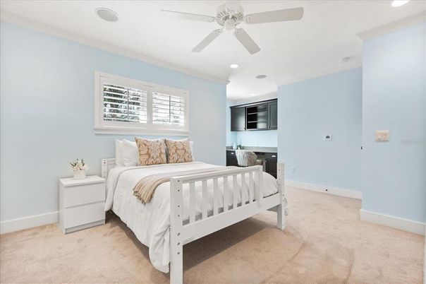 Bedroom, Interior, Recessed Lighting