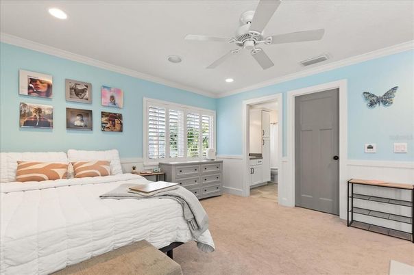 Bedroom, Interior, Recessed Lighting