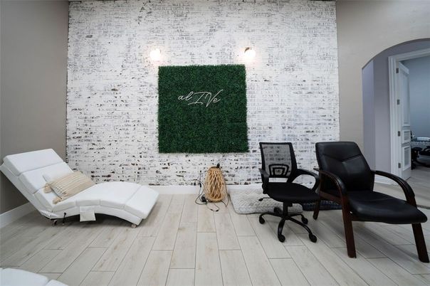 Interior, Stone Walls, Wood Texture Flooring