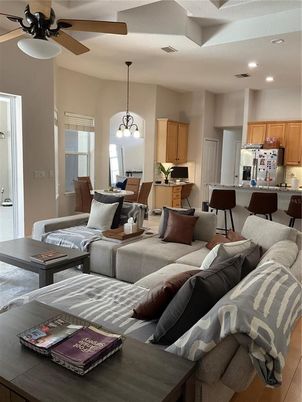 Dining room, Interior, Kitchen, Living room, Pendant Lights, Recessed Lighting