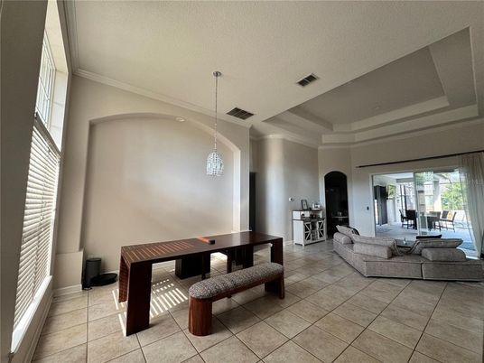 Dining room, Interior, Living room, Pendant Lights
