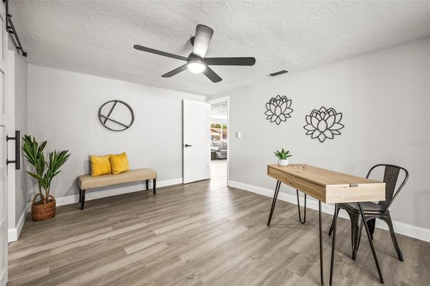 Home Office, Interior, Wood Texture Flooring