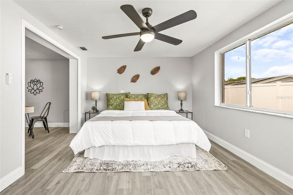 Bedroom, Interior, Wood Texture Flooring
