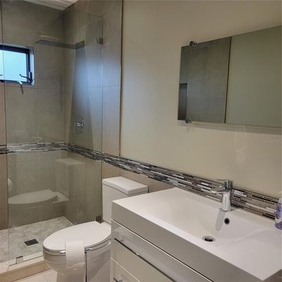 Bathroom, Glass Shower, Interior
