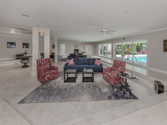 Interior, Living room, Recessed Lighting