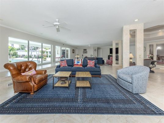 Interior, Living room, Recessed Lighting