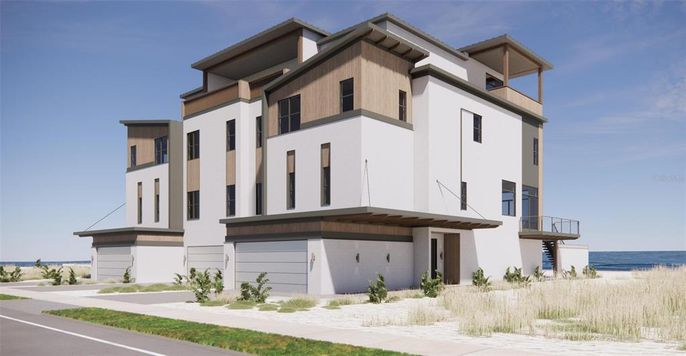Attached, Exterior, Facade, Water, Modern