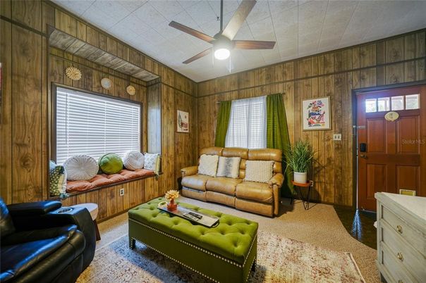 Interior, Living room, Wooden Walls