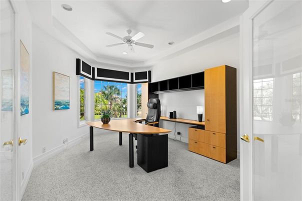 Home Office, Interior, Recessed Lighting