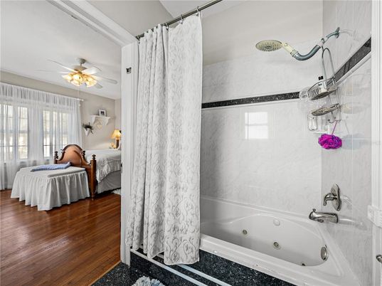 Bathroom, Bedroom, Interior, Marble Walls, Wood Texture Flooring