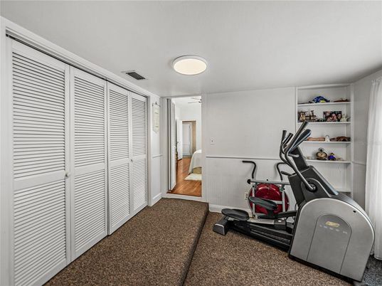 Fitness Equipment, Interior, Wood Texture Flooring