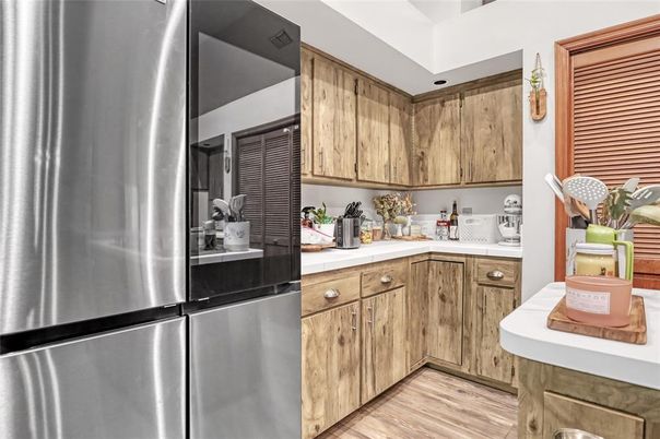Interior, Kitchen, Wood Texture Flooring