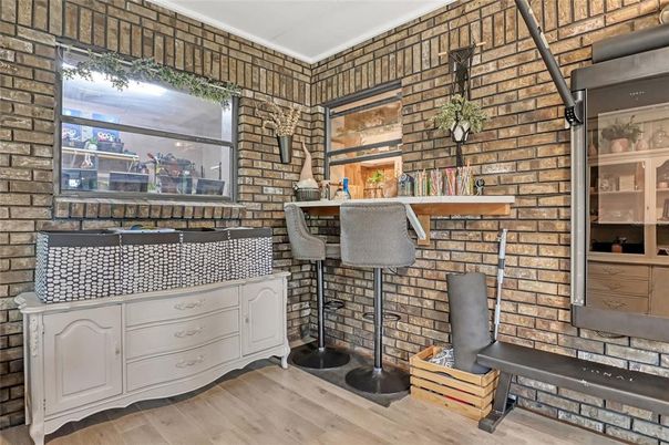Interior, Stone Walls, Wood Texture Flooring