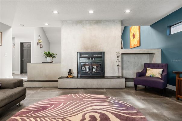 Fireplace, Interior, Recessed Lighting